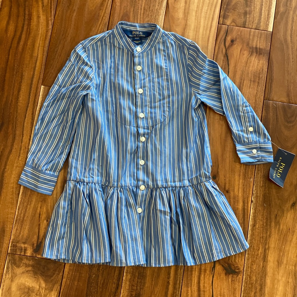 Polo Ralph Lauren Blue Dress 3T NWT